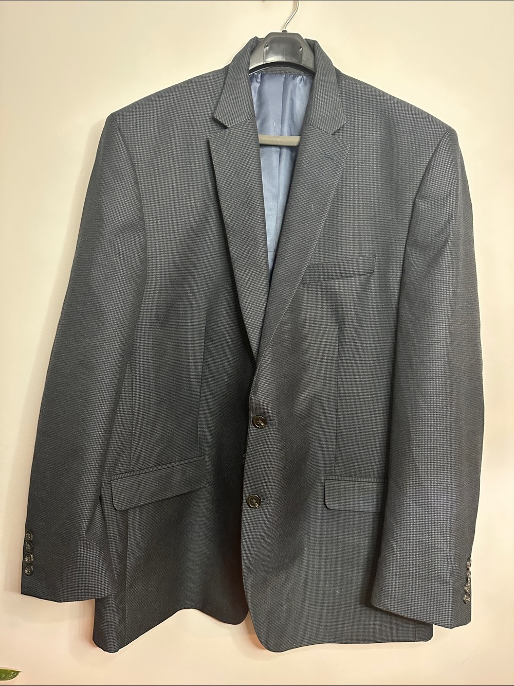 Chaps Men's Classic Dark Gray Two-Button Blazer size 48L